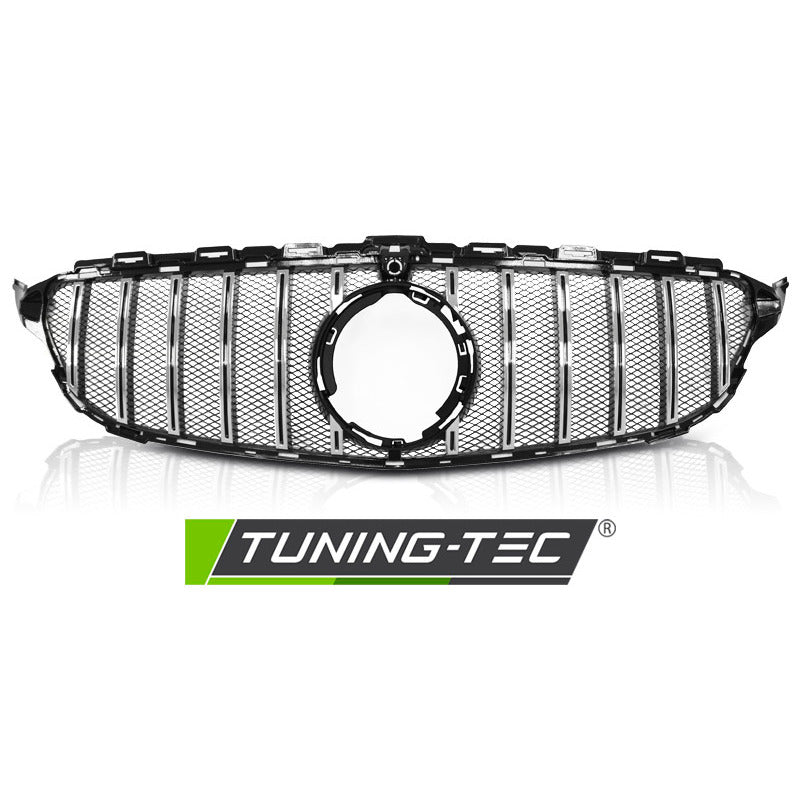 Griglia Sport Nero Cromato per Mercedes W205 (anni 18-) Griglia Anteriore