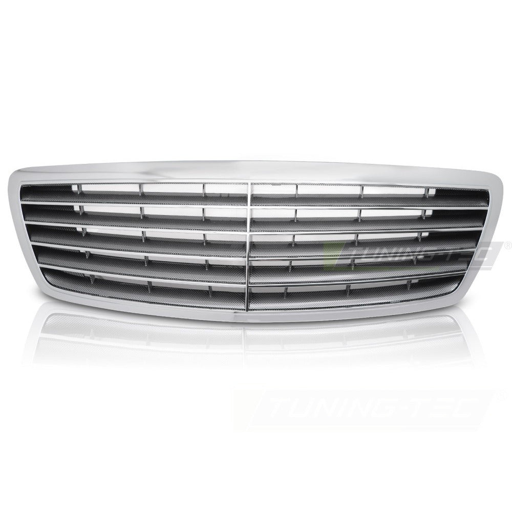 Griglia Cromato-Effetto Carbonio per Mercedes Classe S W220 (02-05) - Sportiva