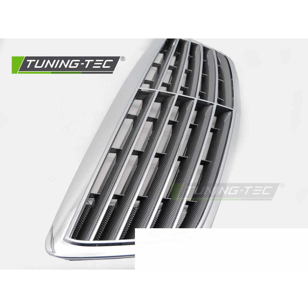 Griglia Cromato-Effetto Carbonio per Mercedes Classe S W220 (02-05) - Sportiva