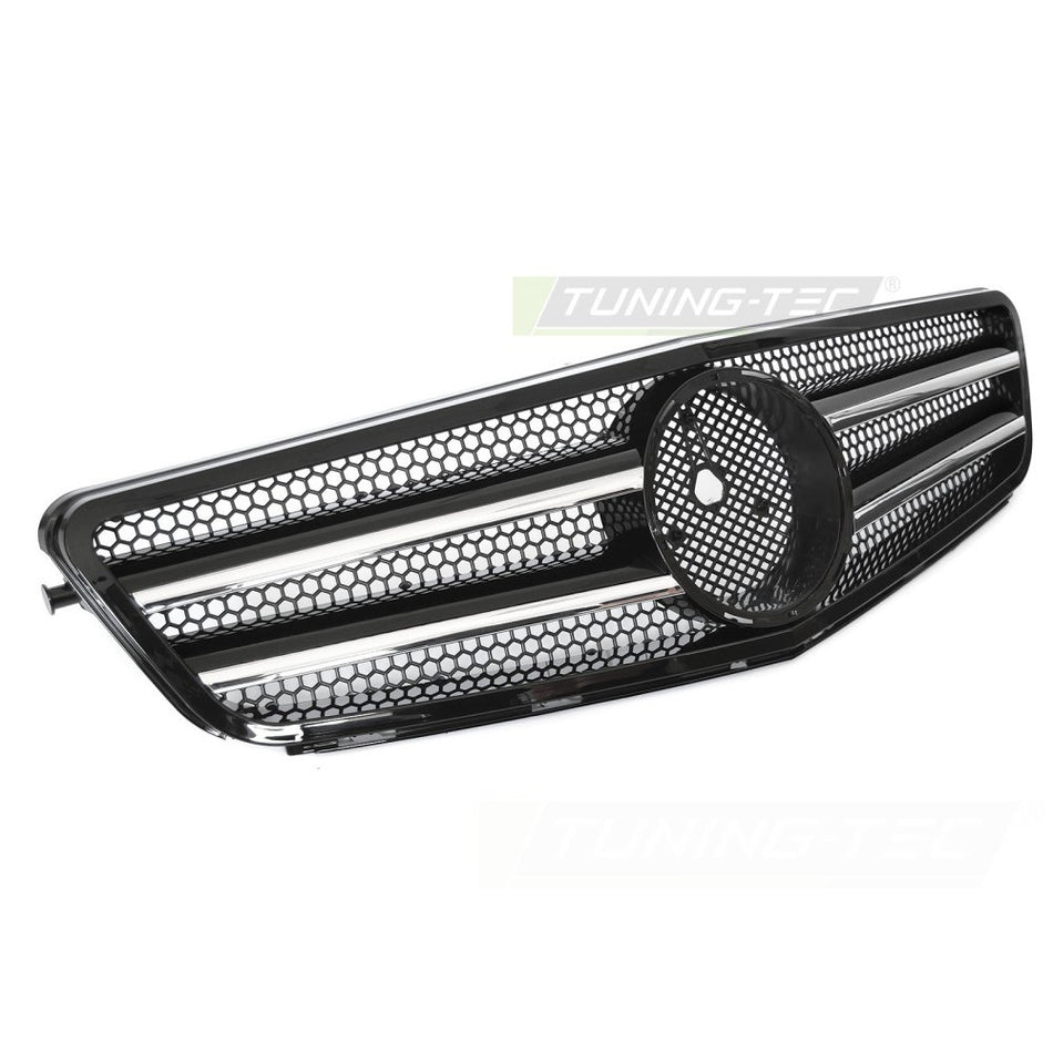 Griglia Sport Nero Cromato per Mercedes W204 (07-14) - Griglia Aerazione