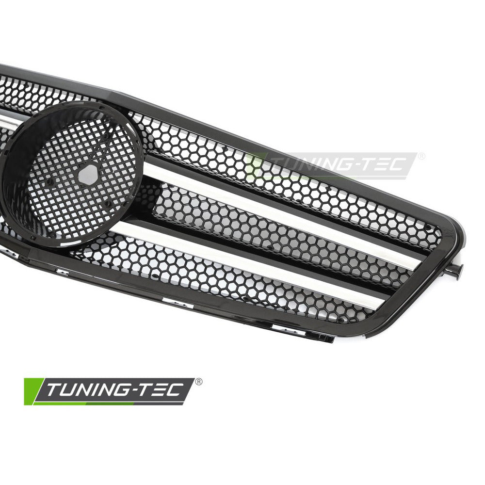 Griglia Sport Nero Cromato per Mercedes W204 (07-14) - Griglia Aerazione