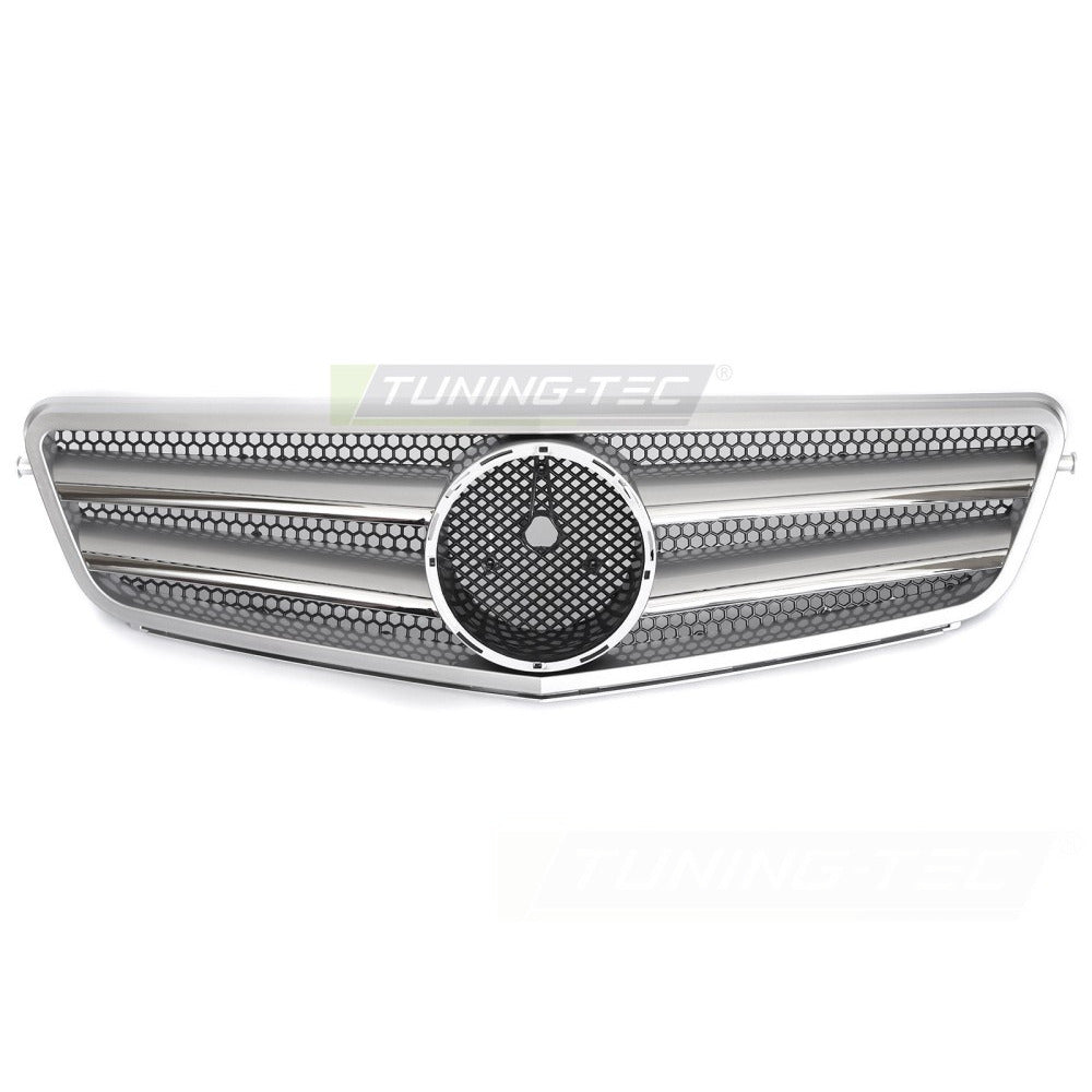 Griglia Sport Argento Cromato per Mercedes W204 (07-14) - Griglia Aerazione