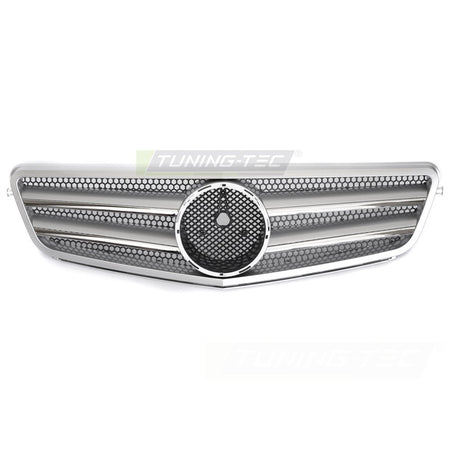 Griglia Sport Argento Cromato per Mercedes W204 (07-14) - Griglia Aerazione