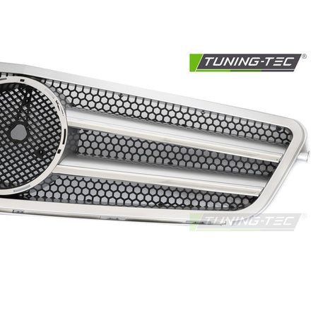 Griglia Sport Argento Cromato per Mercedes W204 (07-14) - Griglia Aerazione