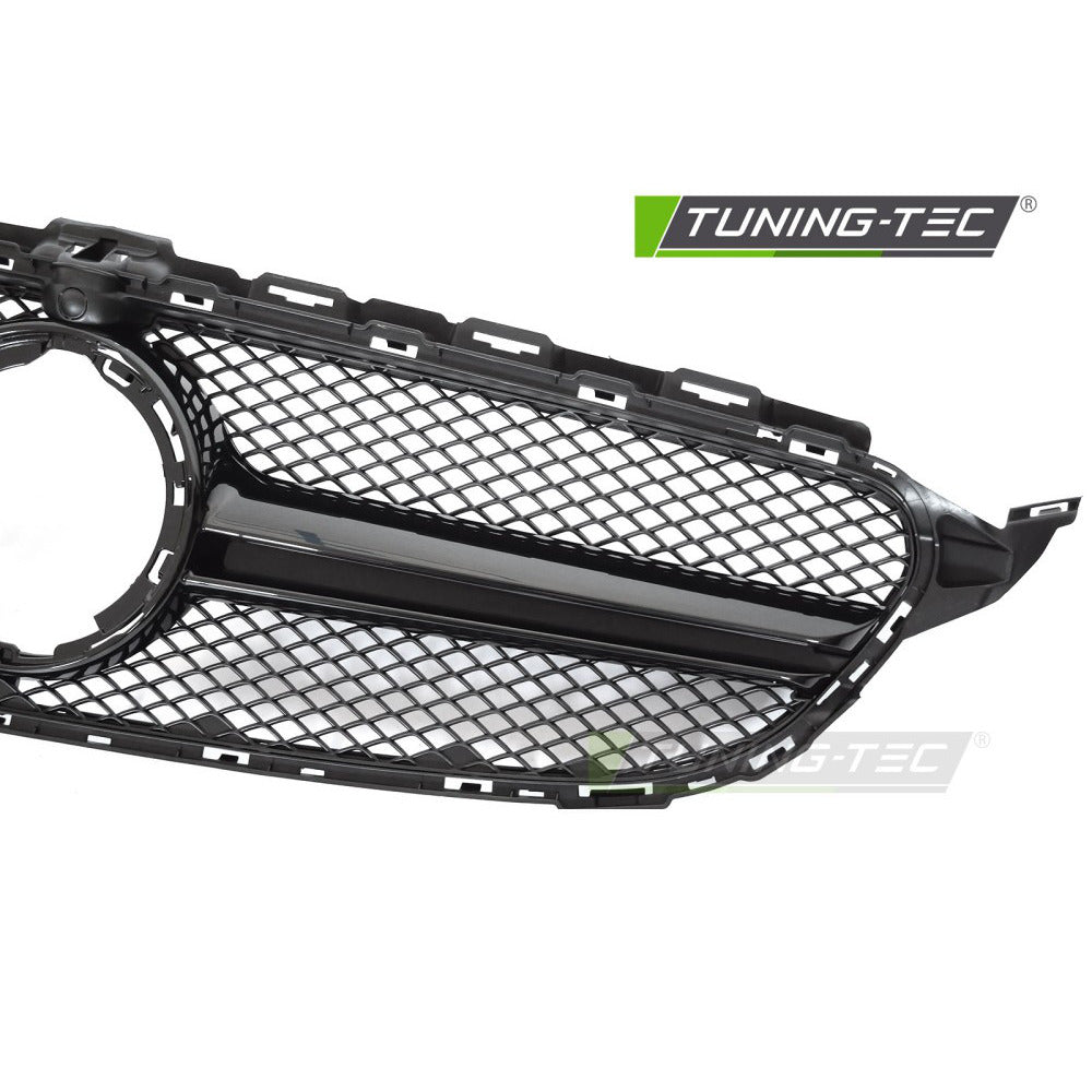 Griglia Nero Lucido con Camera Hole per Mercedes W205 (18-21) S205 C205 A205