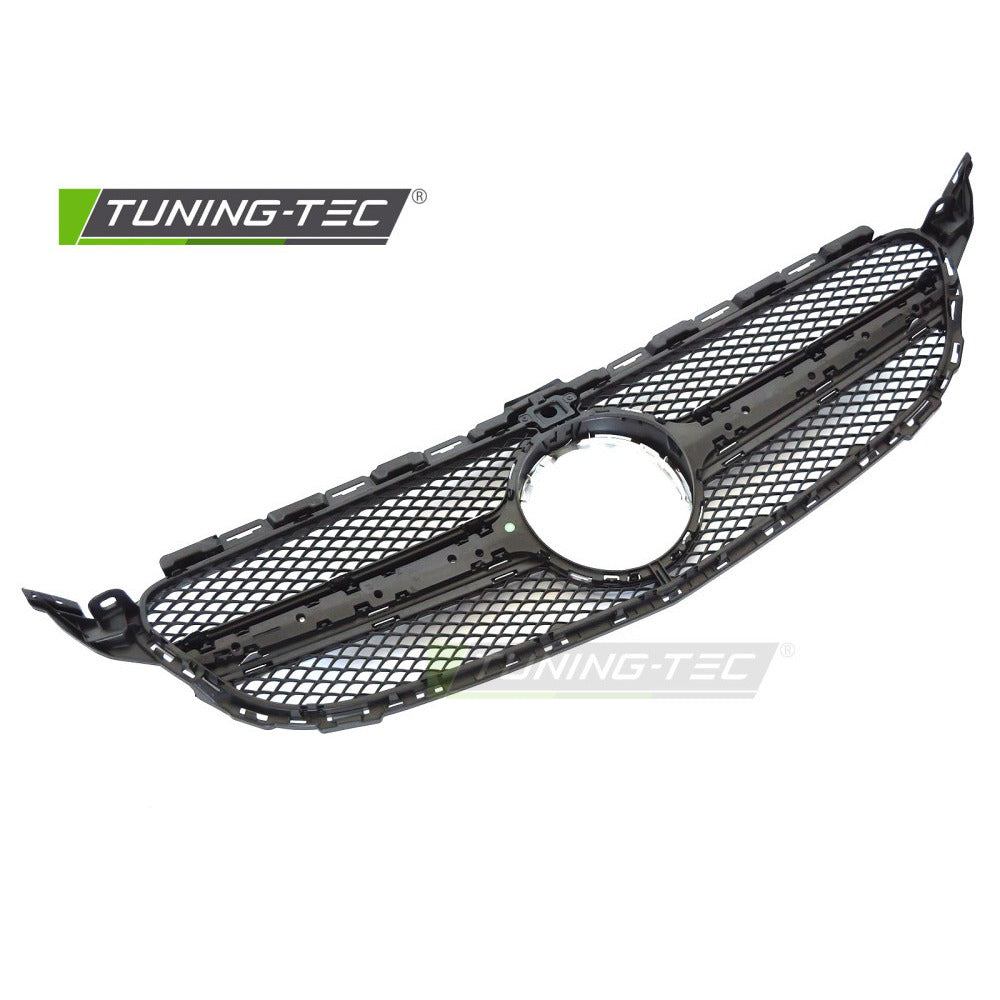 Griglia Nero Argento con Camera Hole per Mercedes W205 (2018-2021)