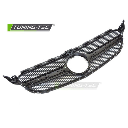 Griglia Nero Argento con Camera Hole per Mercedes W205 (2018-2021)