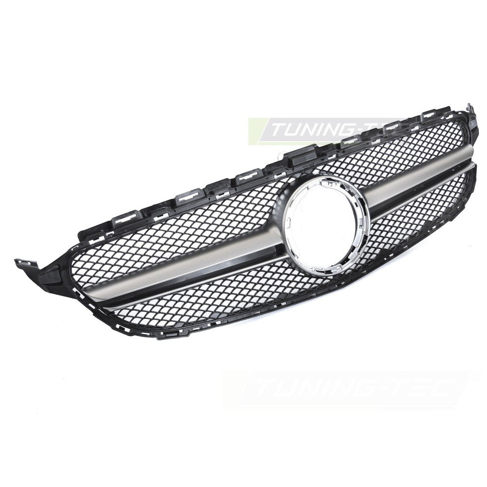 Griglia Nero Argento per Mercedes W205 18-21 / S205 18-21 / C205 18-23 / A205