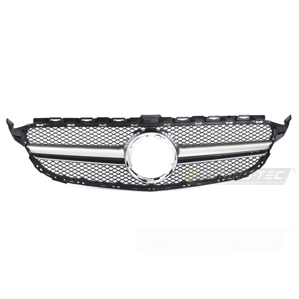 Griglia Nero Argento per Mercedes W205 18-21 / S205 18-21 / C205 18-23 / A205