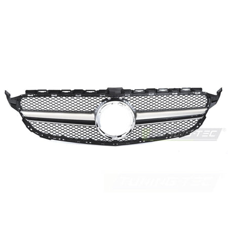 Griglia Nero Argento per Mercedes W205 18-21 / S205 18-21 / C205 18-23 / A205