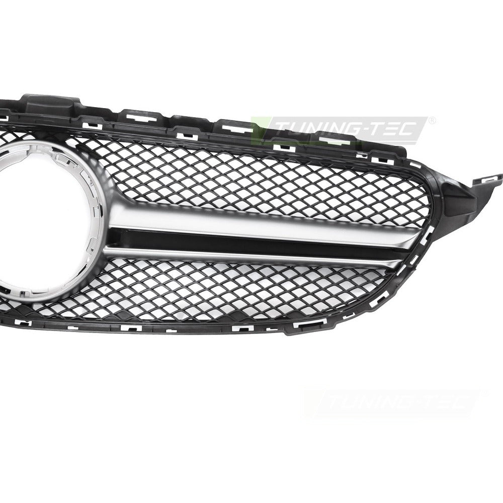 Griglia Nero Argento per Mercedes W205 18-21 / S205 18-21 / C205 18-23 / A205