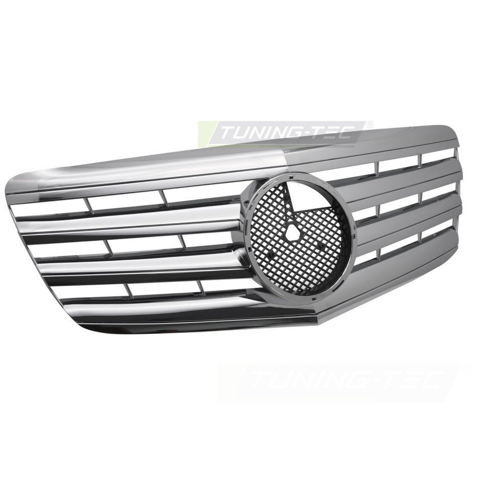 Griglia Sport Cromato per Mercedes W211 (06-09) - Griglia Anteriore Sportiva
