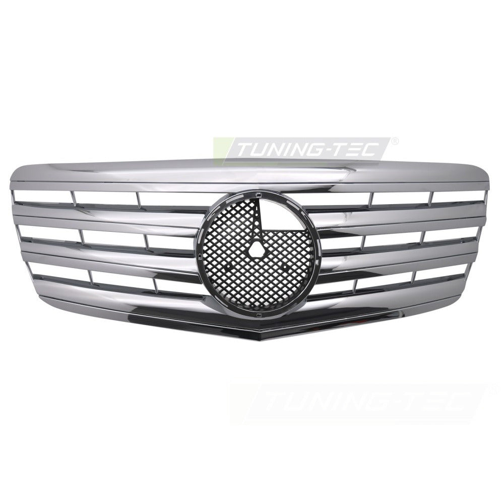 Griglia Sport Cromato per Mercedes W211 (06-09) - Griglia Anteriore Sportiva