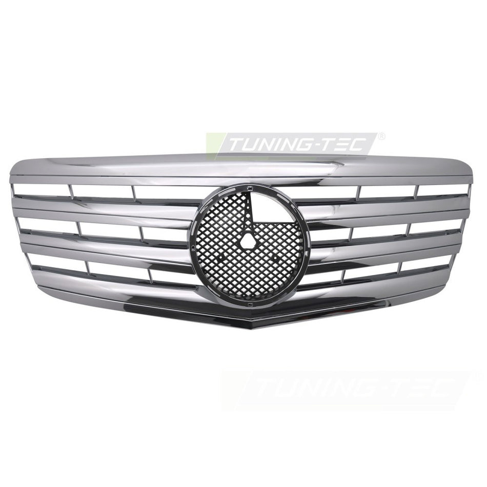 Griglia Sport Cromato per Mercedes W211 (06-09) - Griglia Anteriore Sportiva