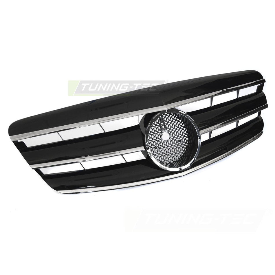 Griglia Sport Nero Cromato per Mercedes W221 (2005-2009) - Griglia Anteriore