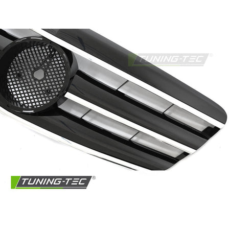 Griglia Sport Nero Cromato per Mercedes W221 (2005-2009) - Griglia Anteriore