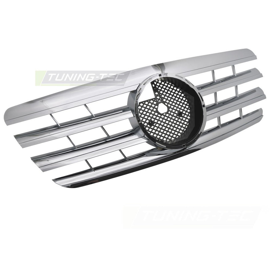 Griglia Sport Cromato per Mercedes W210 (99-02) S210 (99-03) Finitura Cromo