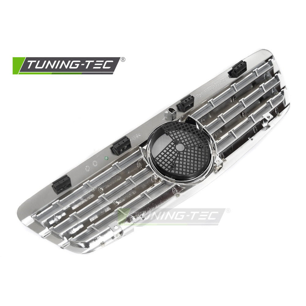 Griglia Sport Cromato per Mercedes W220 (1998-2002) - Griglia Anteriore Sportiva