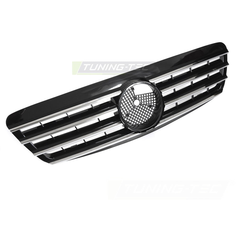 Griglia Sport Cromato Nero per Mercedes W220 (1998-2002) - Griglia Anteriore