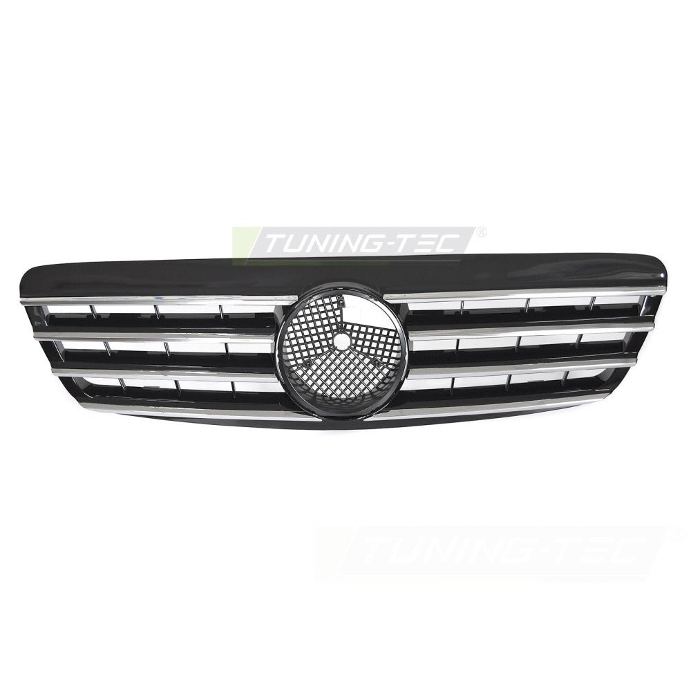 Griglia Sport Cromato Nero per Mercedes W220 (1998-2002) - Griglia Anteriore
