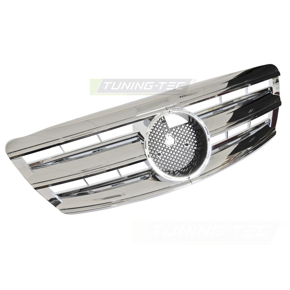 Griglia Sport Cromato per Mercedes W220 (2002-2005) - Griglia Anteriore Sportiva