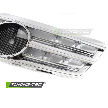 Griglia Sport Cromato per Mercedes W220 (2002-2005) - Griglia Anteriore Sportiva
