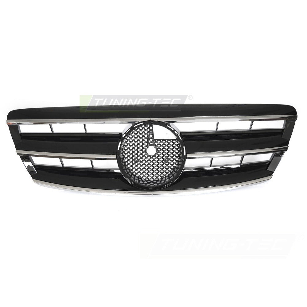 Griglia Sport Cromato Nero per Mercedes W220 (2002-2005) - Griglia Anteriore