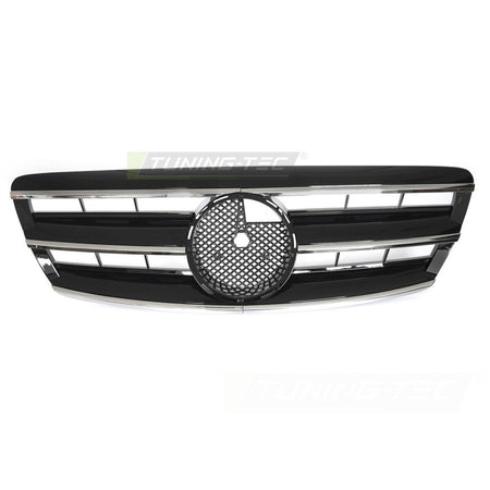 Griglia Sport Cromato Nero per Mercedes W220 (2002-2005) - Griglia Anteriore