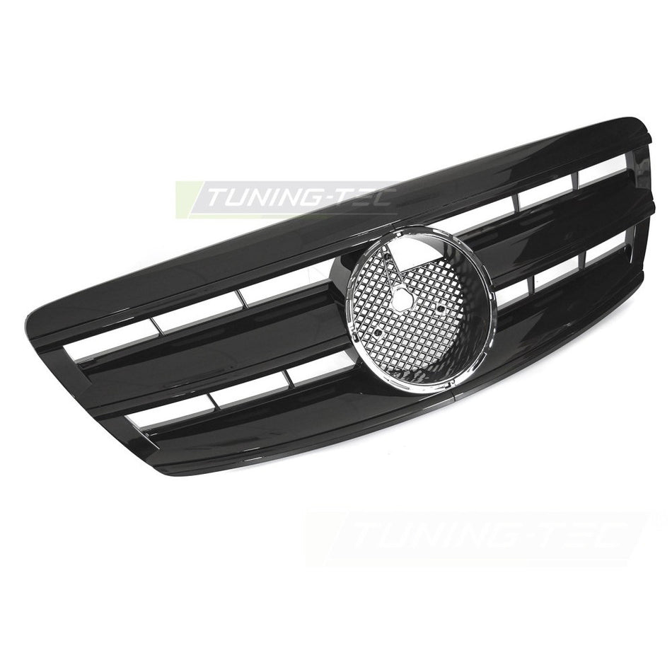 Griglia Sport Nero Lucido per Mercedes W220 (2002-2005) - Griglia Anteriore