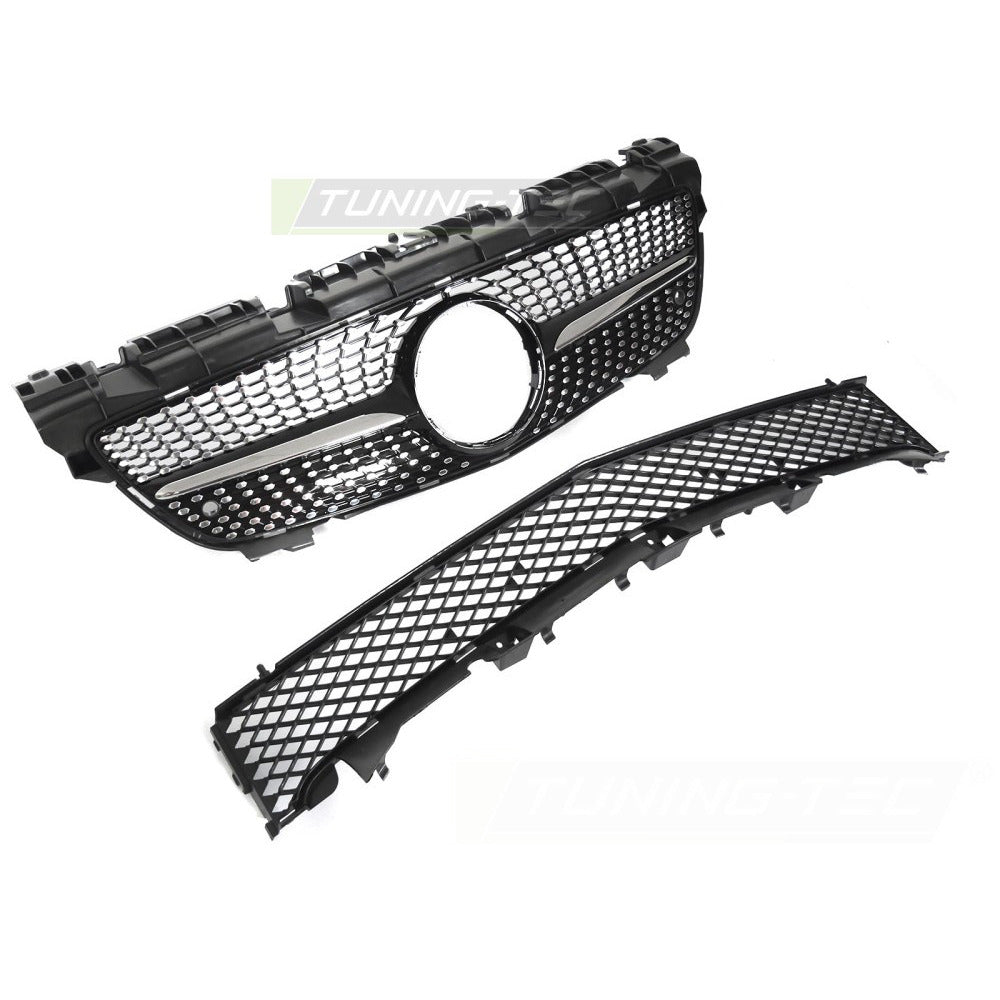 Griglia Diamond Nero Cromato per Mercedes SLK R172 (2011-2015) Sportiva