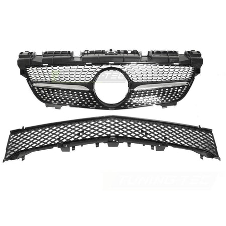 Griglia Diamond Nero Cromato per Mercedes SLK R172 (2011-2015) Sportiva
