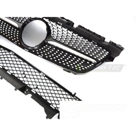 Griglia Diamond Nero Cromato per Mercedes SLK R172 (2011-2015) Sportiva