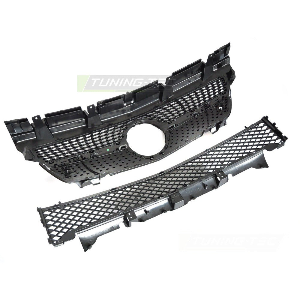Griglia Diamond Nero Cromato per Mercedes SLK R172 (2011-2015) Sportiva