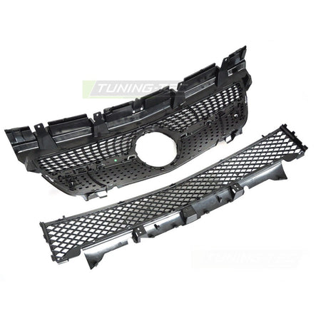 Griglia Diamond Nero Cromato per Mercedes SLK R172 (2011-2015) Sportiva