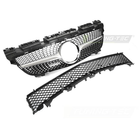 Griglia Diamond Argento Cromato per Mercedes SLK R172 (2011-2015)