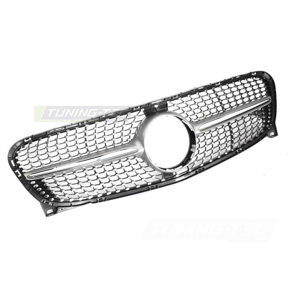 Griglia Diamond Argento Cromato per Mercedes GLA X156 (2013-2016) - Sportiva