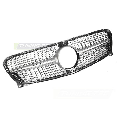 Griglia Diamond Argento Cromato per Mercedes GLA X156 (2013-2016) - Sportiva