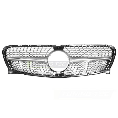 Griglia Diamond Argento Cromato per Mercedes GLA X156 (2013-2016) - Sportiva