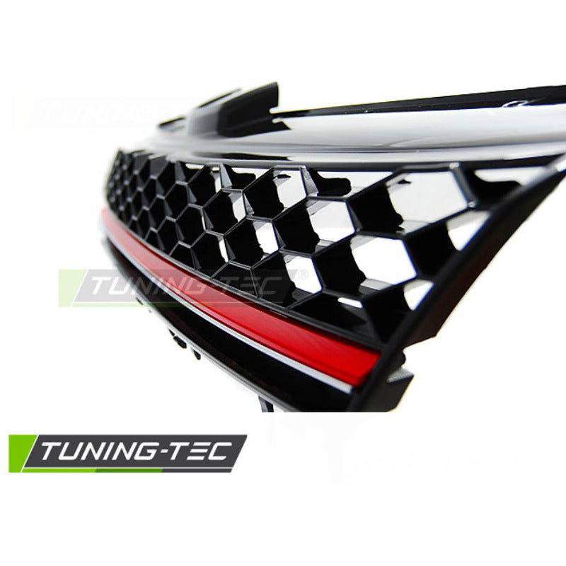 Griglia Sport Nero Rosso per Volkswagen Golf 7 (2013-2017) Griglia Anteriore