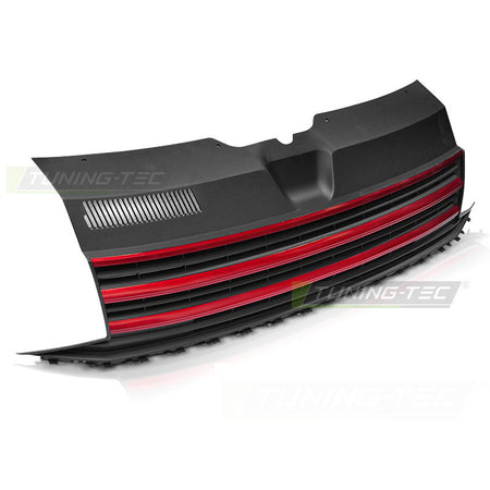 Griglia Nero Rosso per Volkswagen T6 (2015-2019) - Griglia Sportiva Anteriore