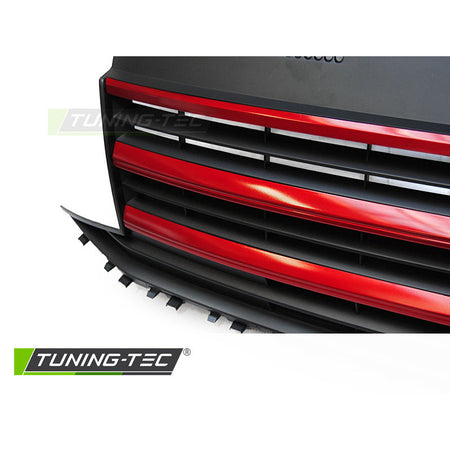 Griglia Nero Rosso per Volkswagen T6 (2015-2019) - Griglia Sportiva Anteriore