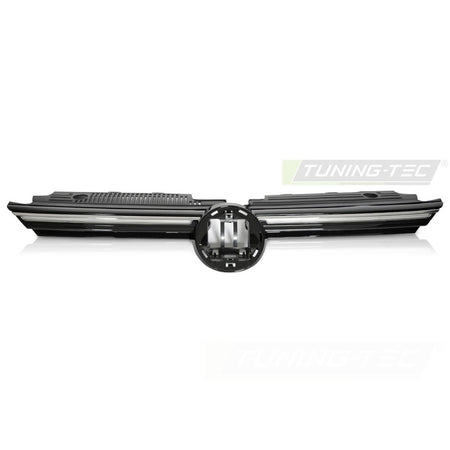 Griglia Con LED Sport Nero Lucido Con Linea Argento per Volkswagen Golf VIII