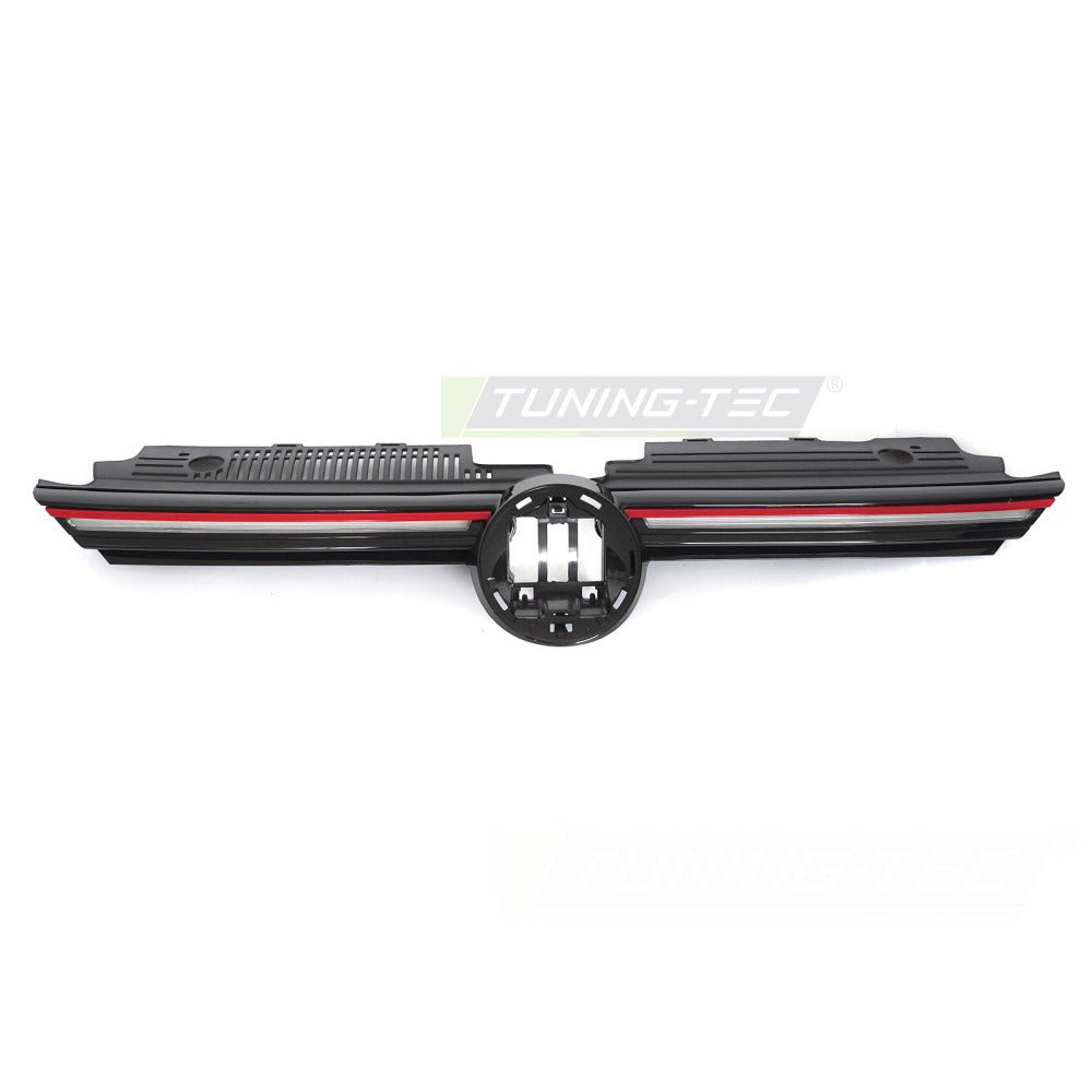 Griglia Con LED Sport Nero Lucido Con Linea Rossa per Volkswagen Golf VIII 19-24