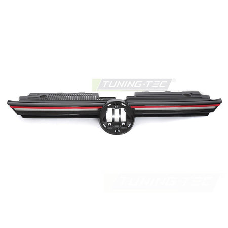 Griglia Con LED Sport Nero Lucido Con Linea Rossa per Volkswagen Golf VIII 19-24