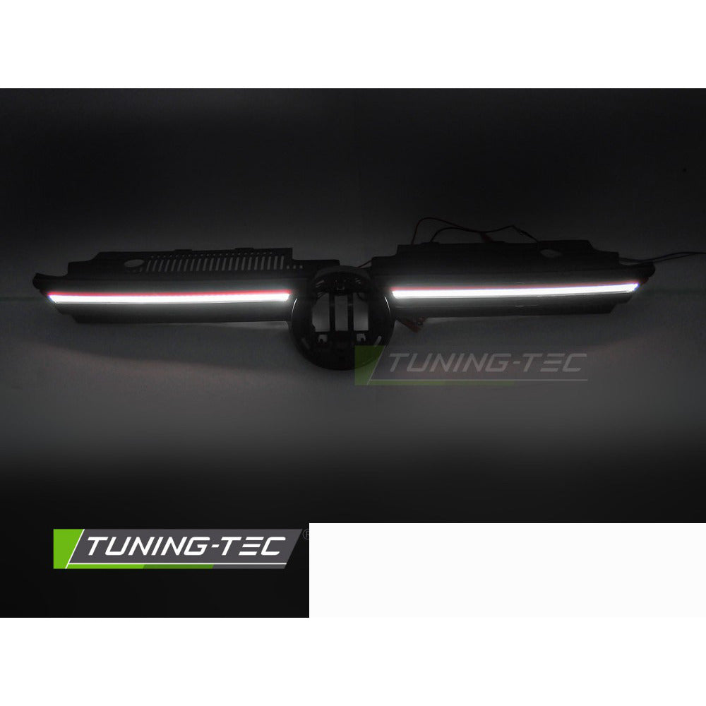 Griglia Con LED Sport Nero Lucido Con Linea Rossa per Volkswagen Golf VIII 19-24