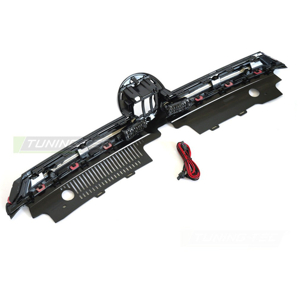 Griglia Con LED Sport Nero Lucido Con Linea Rossa per Volkswagen Golf VIII 19-24