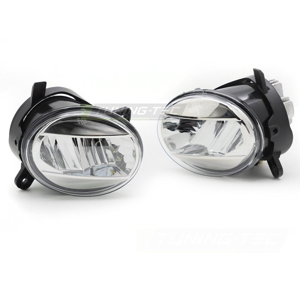 Fendinebbia LED Cromato Trasparente per Audi A4 B8 (2008-2011) / A6 C6