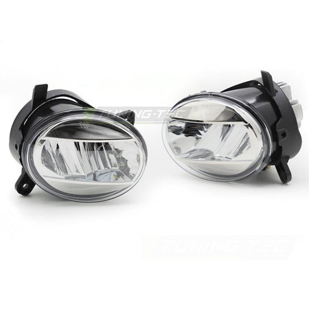 Fendinebbia LED Cromato Trasparente per Audi A4 B8 (2008-2011) / A6 C6