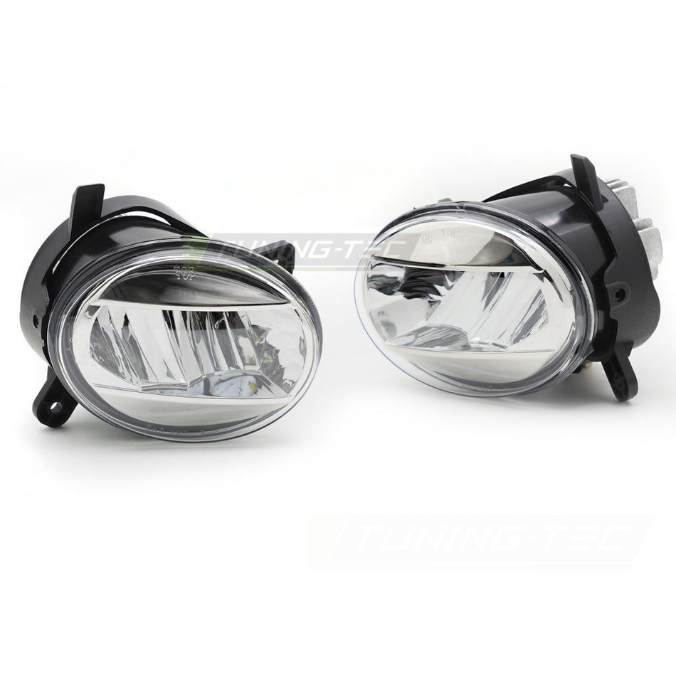Fendinebbia LED Cromato Trasparente per Audi A4 B8 (2008-2011) / A6 C6