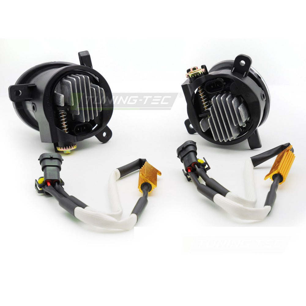 Fendinebbia LED Cromato Trasparente per Audi A4 B8 (2008-2011) / A6 C6
